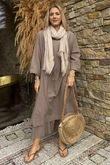 Made in Italy Purdy Pure Cotton Smock Dress Mocha
